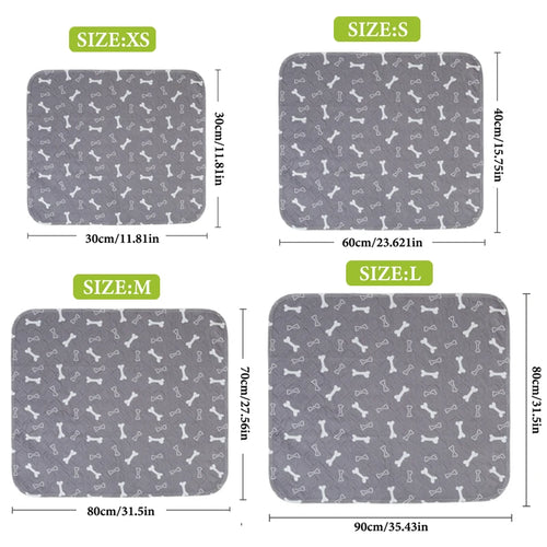 1Pc Puppy Pads with Pheromones, Washable Puppypad Pee Pads, Ultra-Durable 4-Layer Leak-Proof Training Mats with Non-Slip Bottom